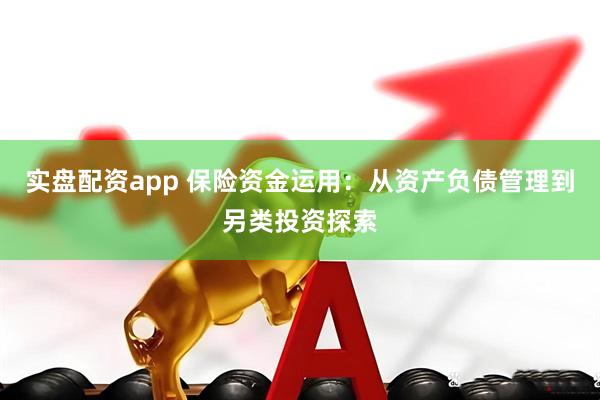 实盘配资app 保险资金运用：从资产负债管理到另类投资探索
