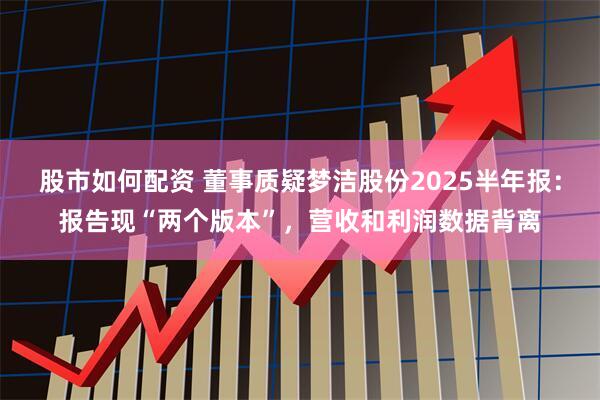 股市如何配资 董事质疑梦洁股份2025半年报:报告现“两个版本”,营收和利润数据背离